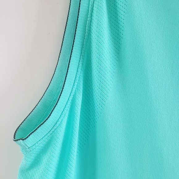 Victoria Secret VSX Sport Sleeveless Loose Fit Teal Green Active Tank To SZ S/P - Picture 8 of 13